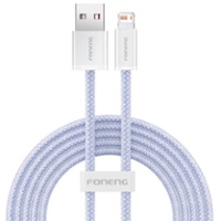 CABLE IPHONE XS02 BLUE 2.4A 1.2MT TRENZ FONENG